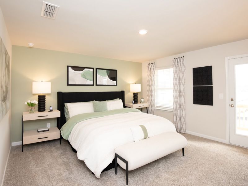 Furnished interior view inside a new home in Marshburn Landing - Bungalow Series, Wendell (Image 9).