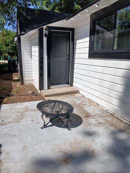 Back patio
