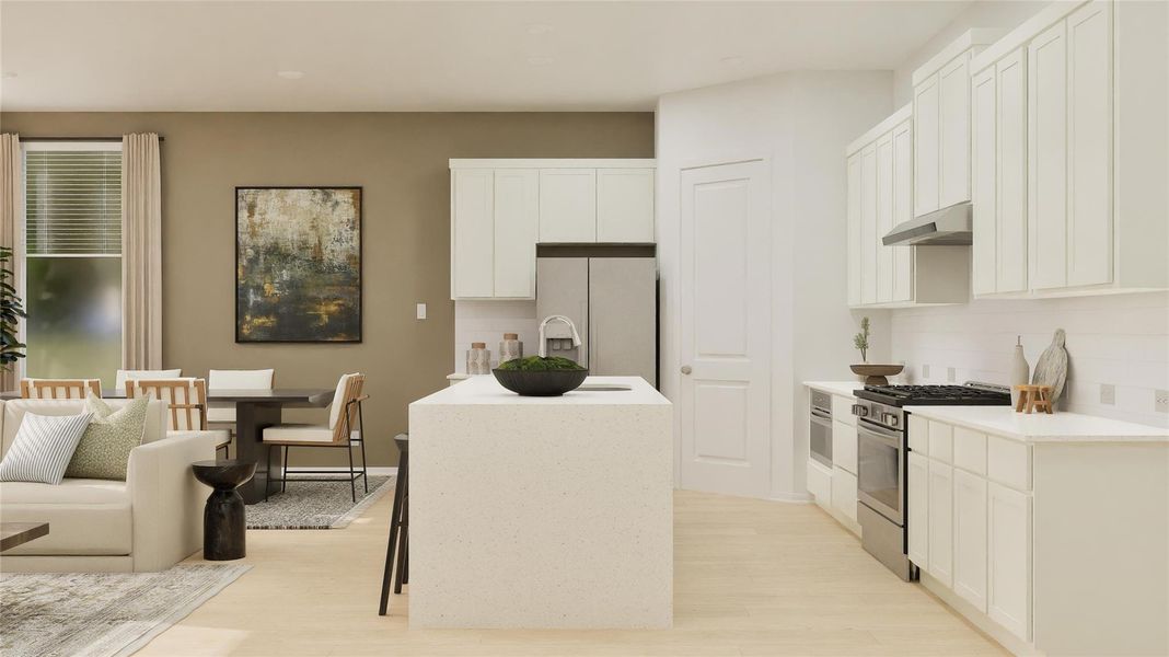 Furnished interior view inside a new home in The Highlands, Porter (Image 21). Furnished interior view inside a new home in The Highlands, Porter (Image 21).