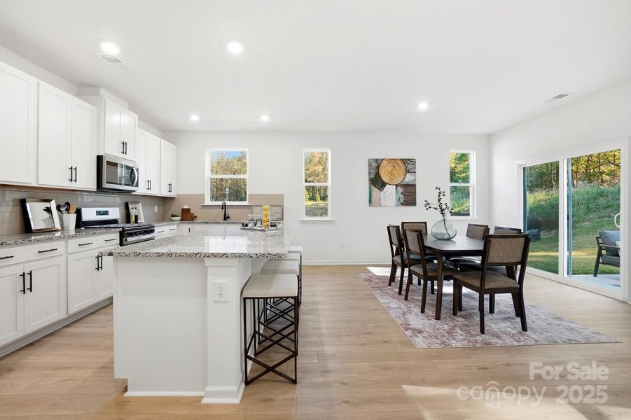 Furnished interior view inside a new home in Bellina, York (Image 31).