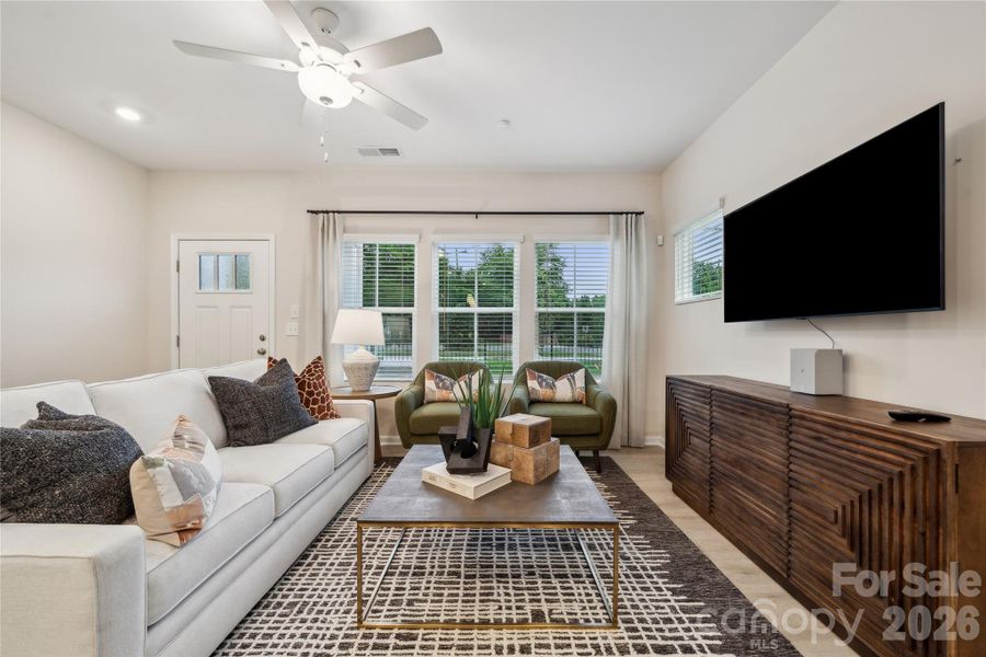Furnished interior view inside a new home in Nichols Landing, Charlotte (Image 17).
