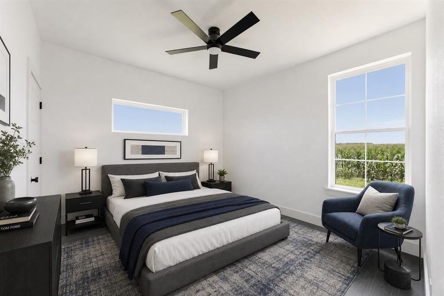 Furnished interior view inside a new home in , Avalon (Image 18).