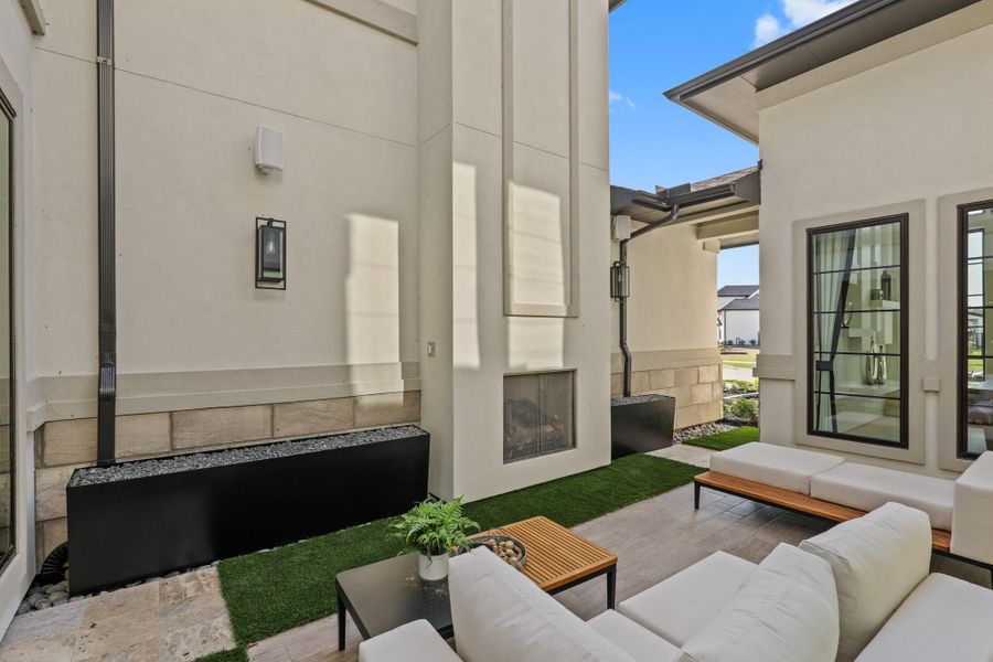 Maximize entertainment in the interior courtyard. Representational image.