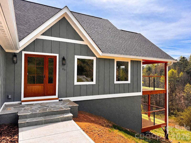 Exterior details and patio area of a home in , Alexander (Image 7).