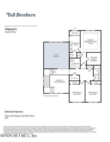 2D floor plan layout of this home in , Ponte Vedra, FL (Image 6).