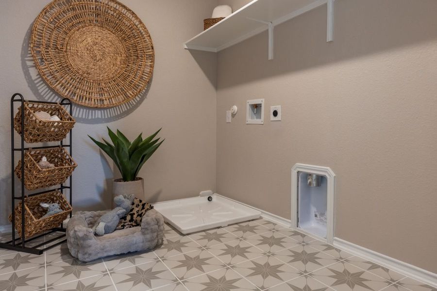 Dedicated laundry room