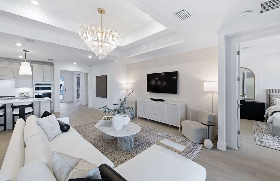 Representative furnished interior of a home built from the Astoria by Centex in The Strand at Cedar Grove, North Port (Image 6).