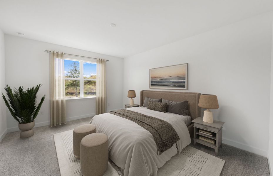 Furnished interior view inside a new home in Del Webb Oak Creek, North Fort Myers (Image 8). Furnished interior view inside a new home in Del Webb Oak Creek, North Fort Myers (Image 8).