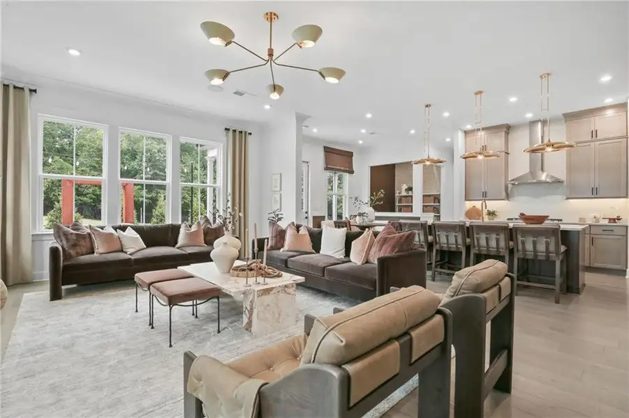 Furnished interior view inside a new home in Silverwood, Cumming (Image 21).