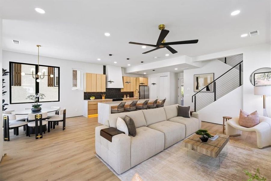 Furnished interior view inside a new home in , Atlanta (Image 11).