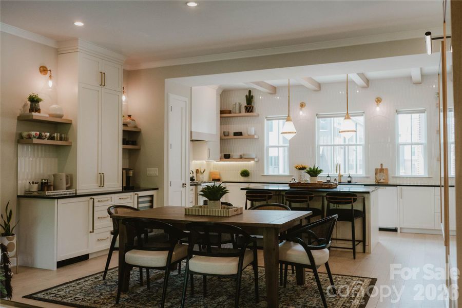 Furnished interior view inside a new home in , Charlotte (Image 9).