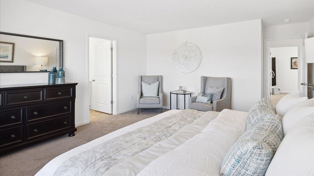 Representative furnished interior of a home built from the Darwin by D.R. Horton in Millstone Village, Morristown (Image 27).