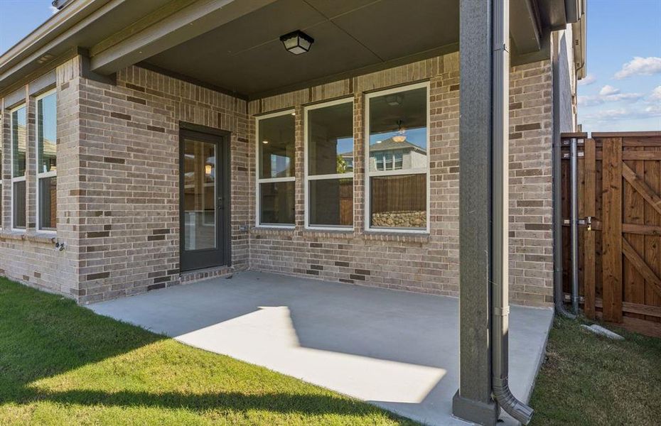 Lovely covered patio