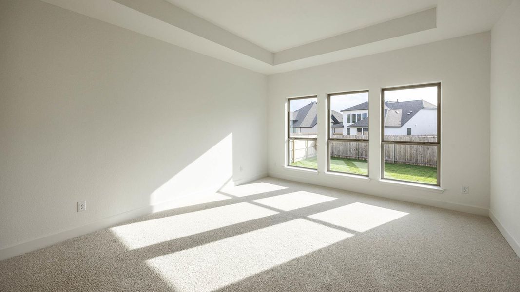 Spacious, unfurnished interior of a new home in Santa Rita Ranch 50', Liberty Hill (Image 9). Spacious, unfurnished interior of a new home in Santa Rita Ranch 50', Liberty Hill (Image 9).