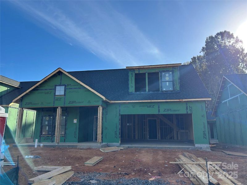 In-progress construction of a new home in The Courtyards at Quail Park, Mint Hill, NC (Image 3).