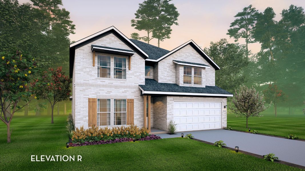 Representative exterior photo of a completed home built from the Southfork by CastleRock Communities in Green Meadows, Celina, TX (Image 2).