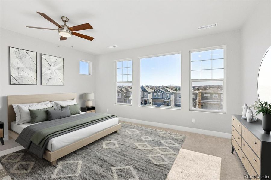Furnished interior view inside a new home in Trailside at Cottonwood Creek, Colorado Springs (Image 11).