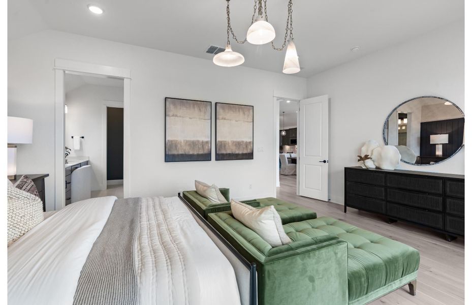 Furnished interior view inside a new home in Bison Ridge, San Antonio (Image 3).