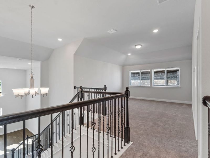 Representative unfurnished interior of a home built from the Weston by Landon Homes in East Village - Classic Series, Frisco (Image 30). Representative unfurnished interior of a home built from the Weston by Landon Homes in East Village - Classic Series, Frisco (Image 30).