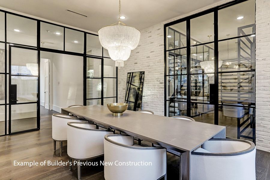 Furnished interior view inside a new home in , West University Place (Image 8).
