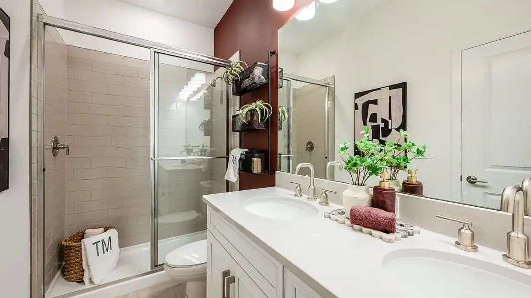 Furnished interior view inside a new home in Esplanade at McKinnon Groves, Winter Garden (Image 13).