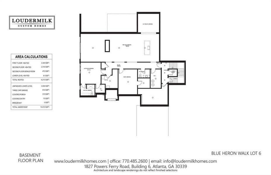 2D floor plan layout of this home in Blue Heron Walk, Atlanta, GA (Image 4).