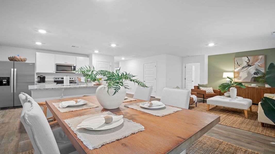 Representative furnished interior of a home built from the Freeport by D.R. Horton in Palm Ridge, Guyton (Image 6).