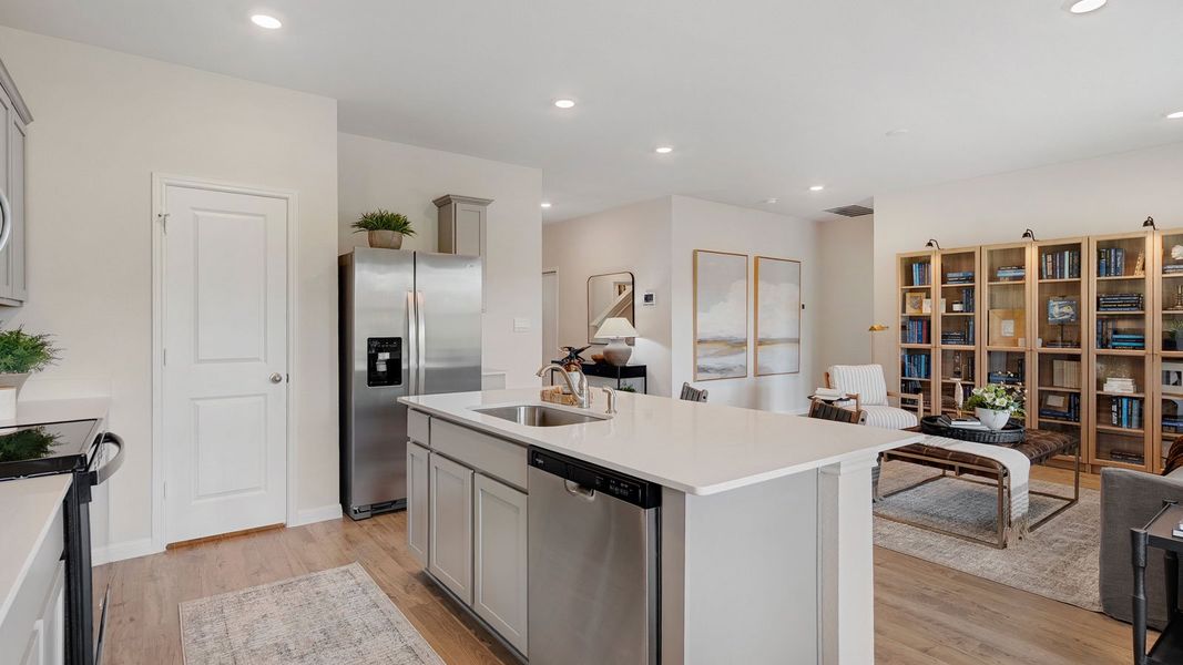 Furnished interior view inside a new home in Thunder Rock, Marble Falls (Image 15).
