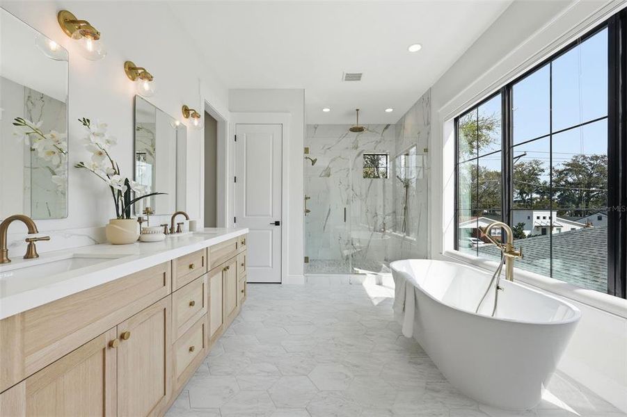 Furnished interior view inside a new home in , Tampa (Image 28).