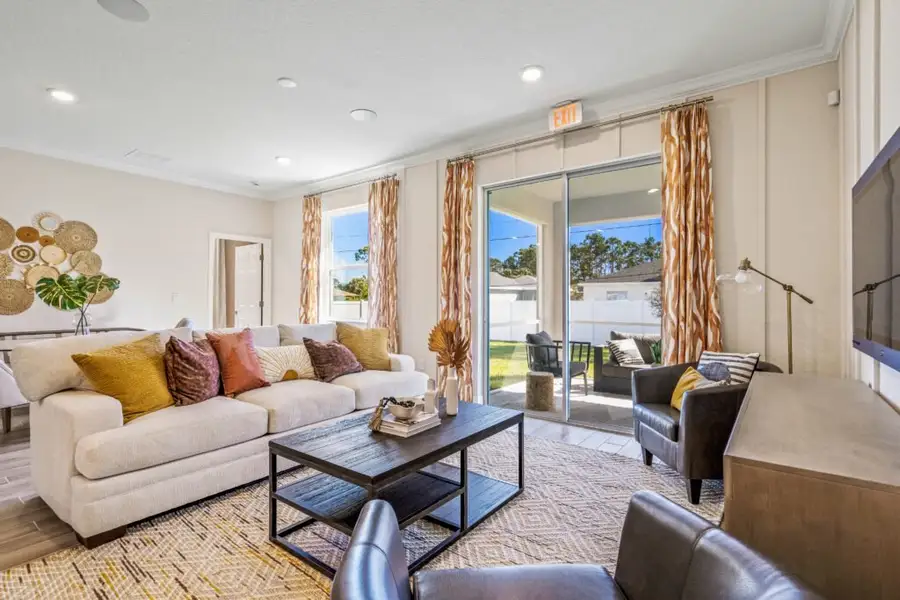 Representative furnished interior of a home built from the Siesta by Holiday Builders in Palm Bay, Palm Bay (Image 7).