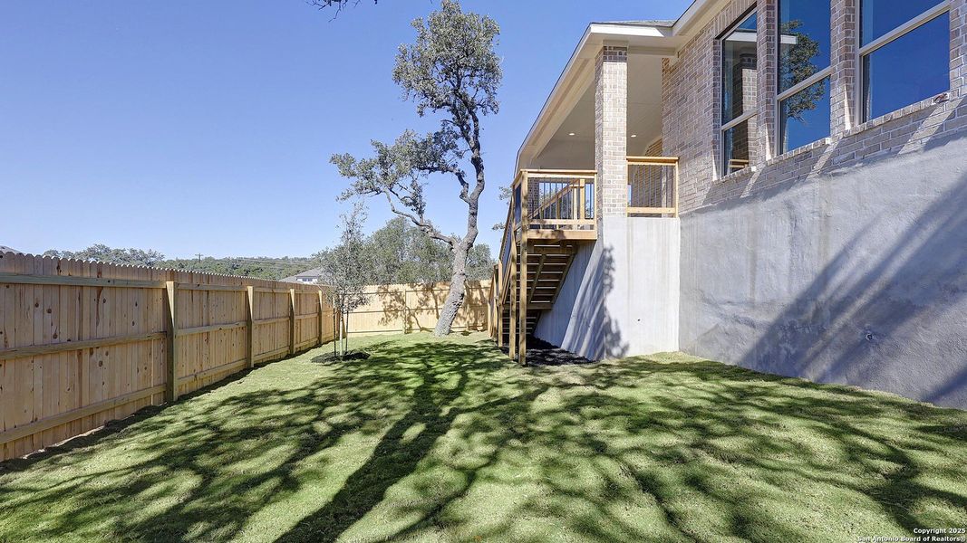 Exterior details and patio area of a home in Ranches At Creekside 55', Boerne (Image 25). Exterior details and patio area of a home in Ranches At Creekside 55', Boerne (Image 25).