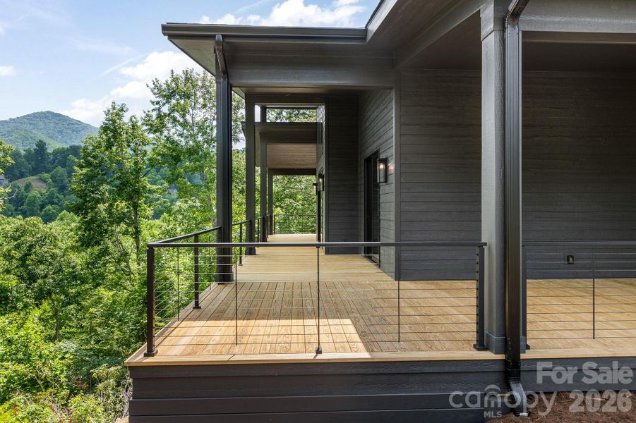 Exterior details and patio area of a home in , Waynesville (Image 26).