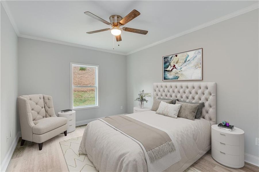 Furnished interior view inside a new home in , Gainesville (Image 17).