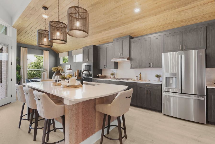 Representative furnished interior of a home built from the Branford by Chesmar Homes in Highland Village, Georgetown (Image 10).