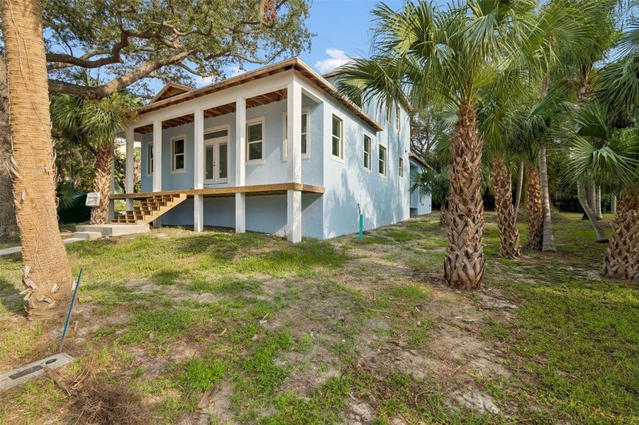 Exterior details and patio area of a home in , Crystal Beach (Image 18).