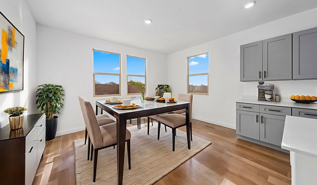 Furnished interior view inside a new home in The Oasis at Rocking K, Vail (Image 9).