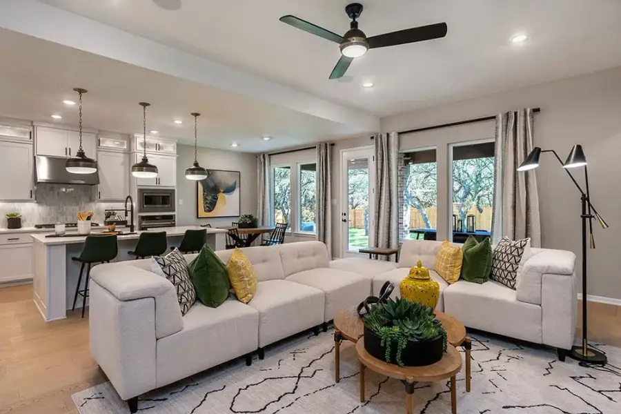 Furnished interior view inside a new home in Parkside on the River, Georgetown (Image 10). Furnished interior view inside a new home in Parkside on the River, Georgetown (Image 10).