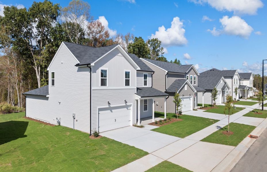 Representative exterior photo of a completed home built from the Starling by Centex in Carpenter Falls, Durham, NC (Image 27). Representative exterior photo of a completed home built from the Starling by Centex in Carpenter Falls, Durham, NC (Image 27).