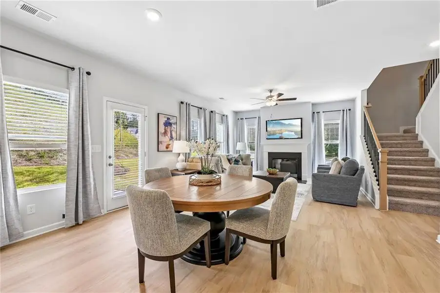 Furnished interior view inside a new home in The Hills at Cedar Creek, Winder (Image 25).