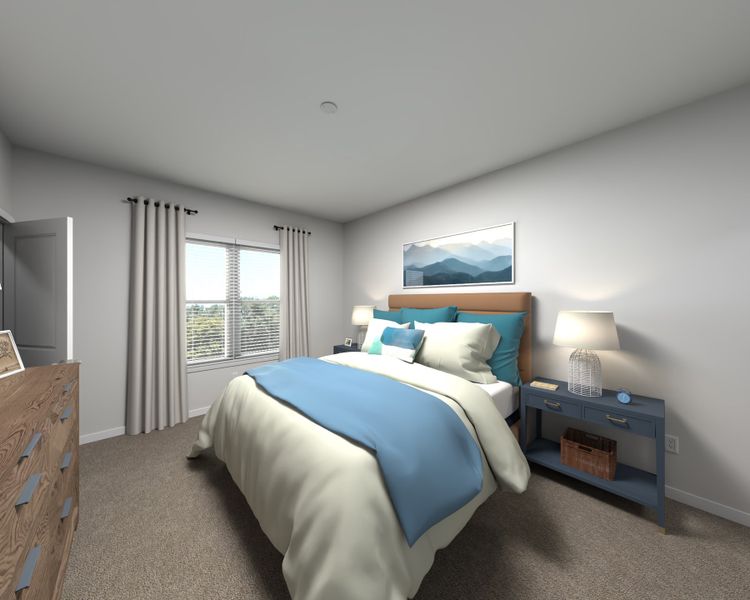 Furnished interior view inside a new home in The District at Oakleaf - The Commons, Middleburg (Image 8). Furnished interior view inside a new home in The District at Oakleaf - The Commons, Middleburg (Image 8).