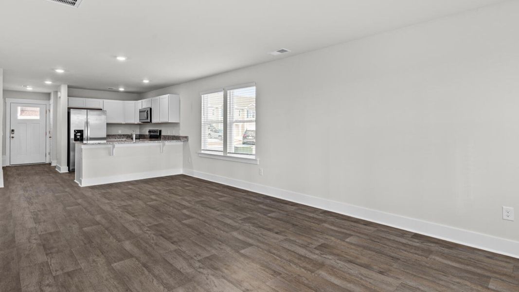 Spacious, unfurnished interior of a new home in Townes at Seabrooke, Leland (Image 17).