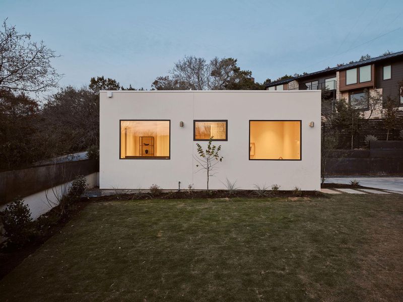 Exterior details and patio area of a home in , Austin (Image 20).