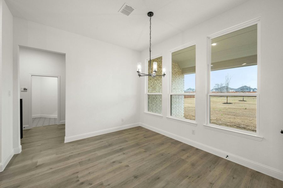 Representative unfurnished interior of a home built from the Dickson by Kindred Homes in Oak Creek Ranch, Waxahachie (Image 16).