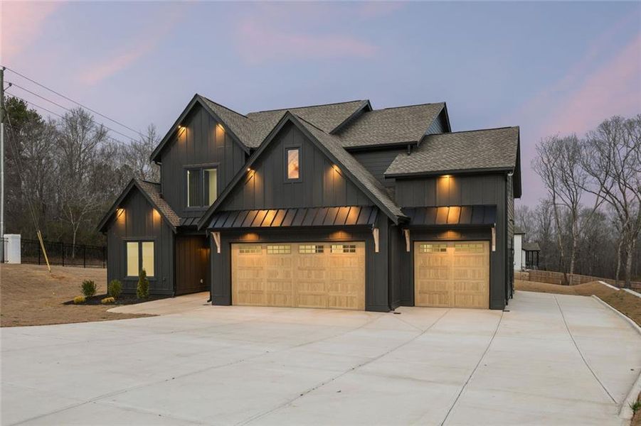 Front exterior of a new home in , Auburn, GA, highlighting curb appeal (Image 37).
