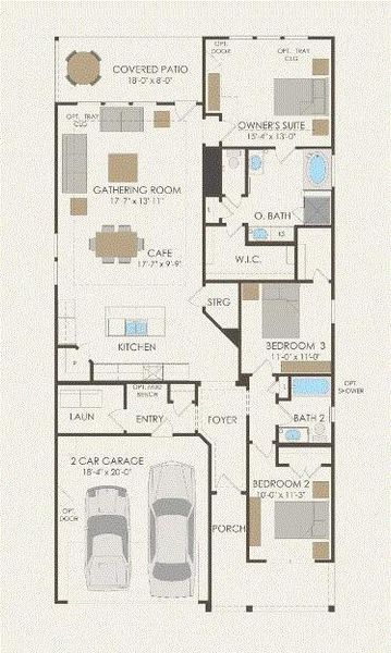 Pulte Homes, Oakmont floor plan