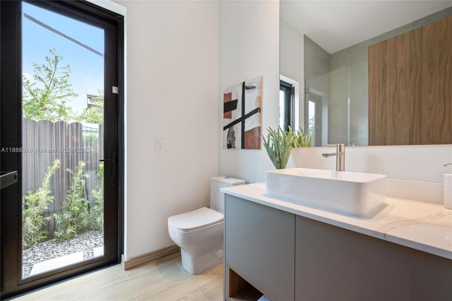 Furnished interior view inside a new home in , Miami (Image 16).