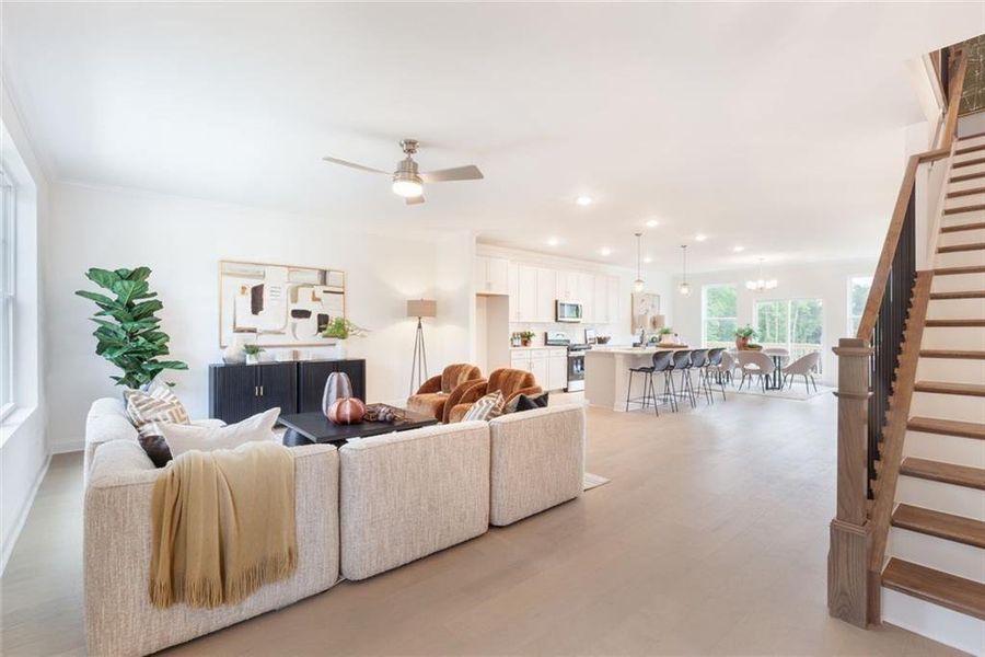 Furnished interior view inside a new home in , Sugar Hill (Image 10).