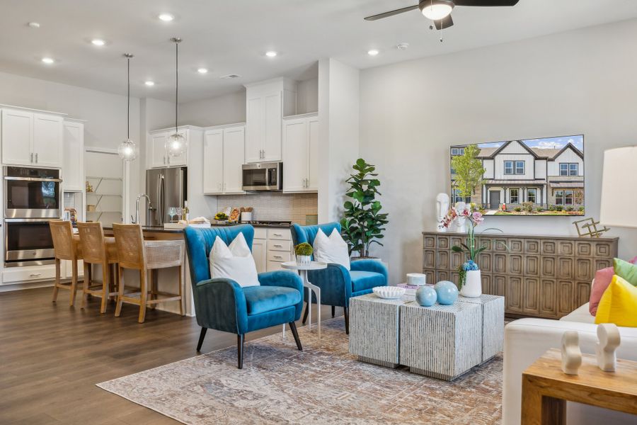 Furnished interior view inside a new home in Ridge at Sugar Creek, Indian Land (Image 9).