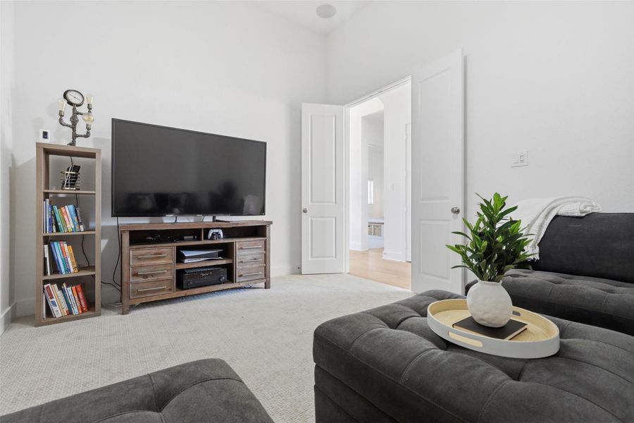 Furnished interior view inside a new home in Elyson, Katy (Image 28).