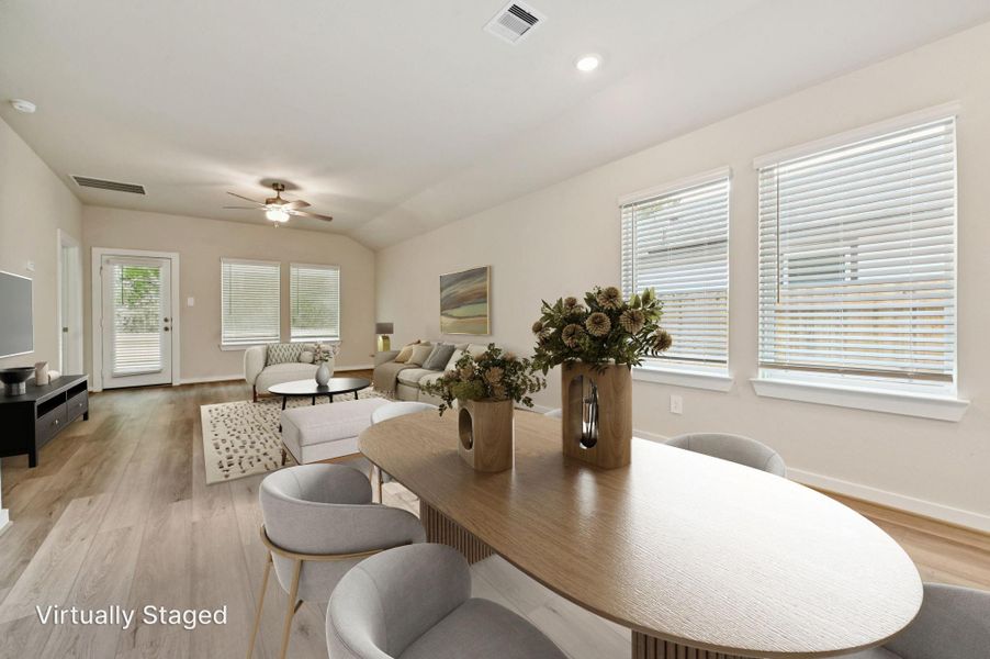 Furnished interior view inside a new home in Landing Meadows - Traditional Series, New Caney (Image 11).